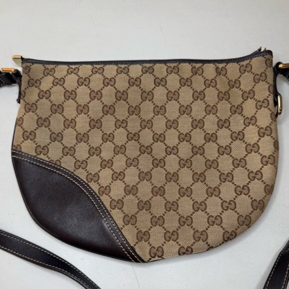 Authentic Vintage Gucci GG Monogram Canvas Crossbody Bag – Excellent Condition - Picture 6 of 16